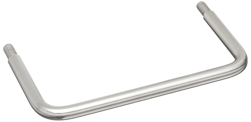 Monroe Stainless Steel 303 Pull Handle with Threaded Studs, Round Grip, Polished Finish, 5" Center to Center, 1-3/16" Projection, 19/64" Grip Size (Pack of 1)