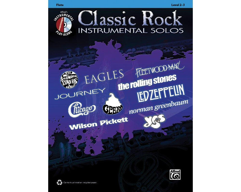 Alfred Classic Rock Instrumental Solos Flute Book & CD