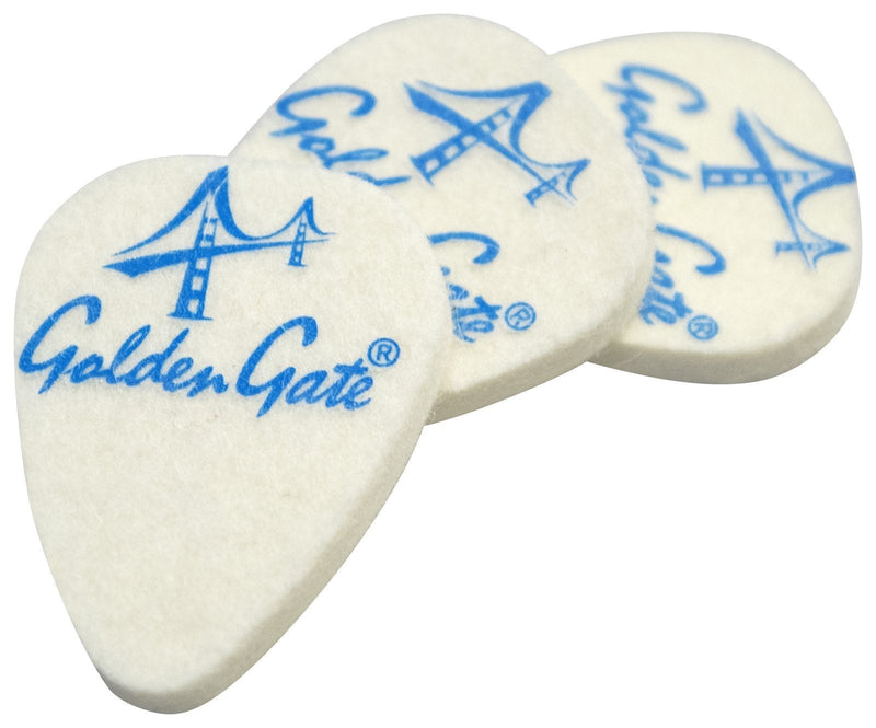 Golden Gate FP-1 Ukulele Felt Picks - 3 Pack