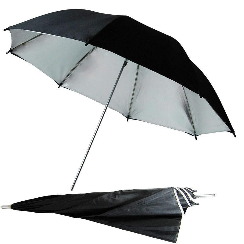 LimoStudio 33" Black/Silver Photo Umbrella Reflector Photo Video Reflector, AGG126 Black Umbrella