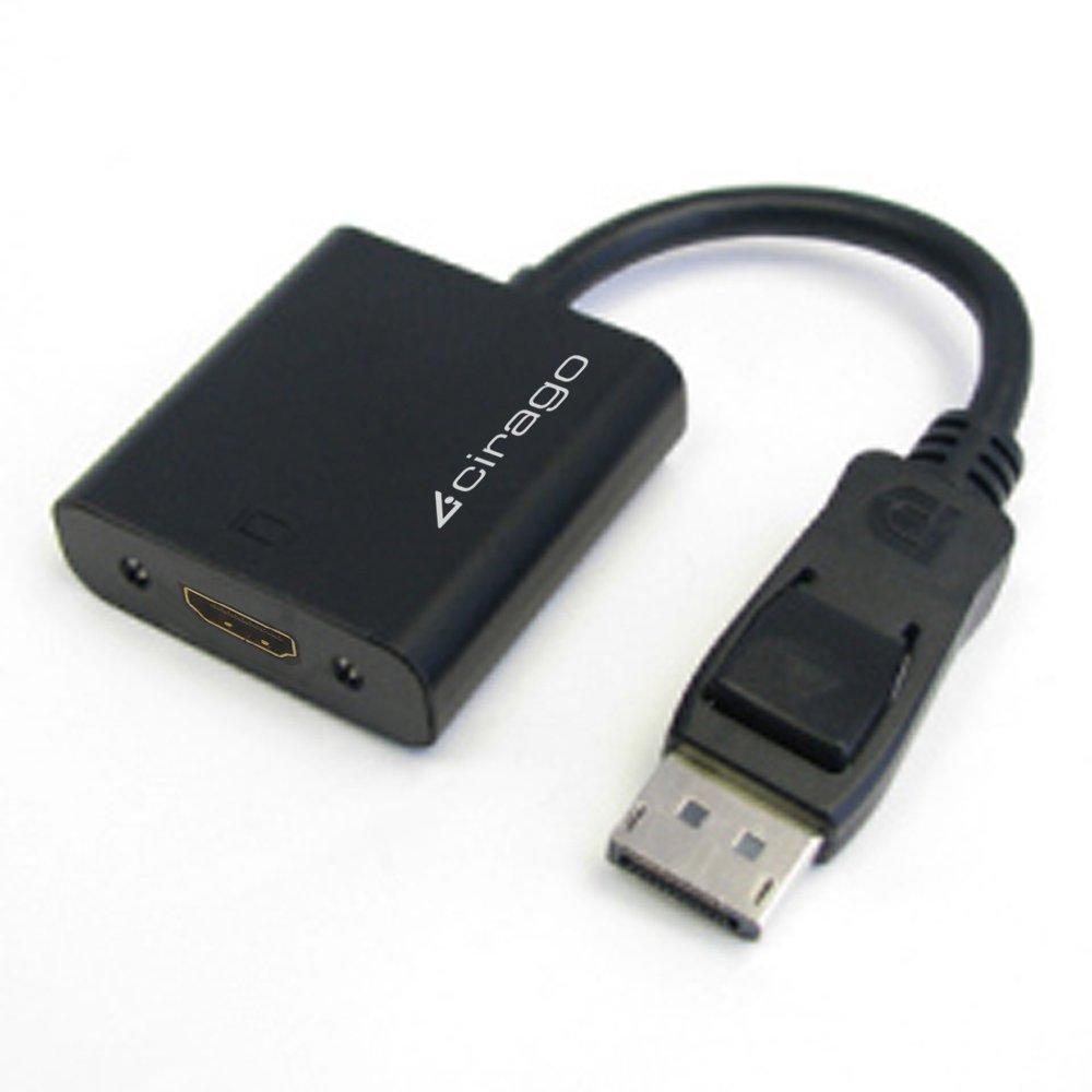 Cirago DisplayPort to HDMI Adapter (DPN1031) Black
