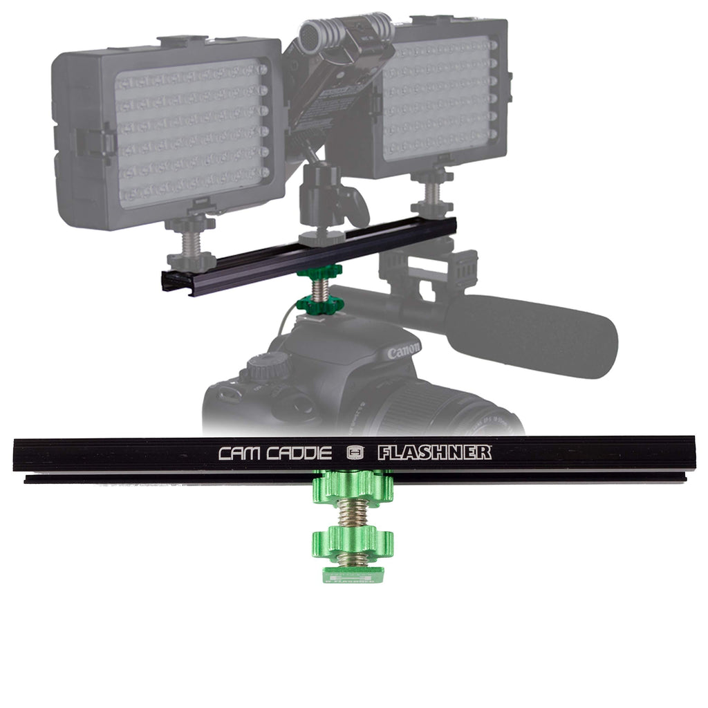 Cam Caddie D-Flashner & 8-Inch Flashtrack 8 Inch Black / Green