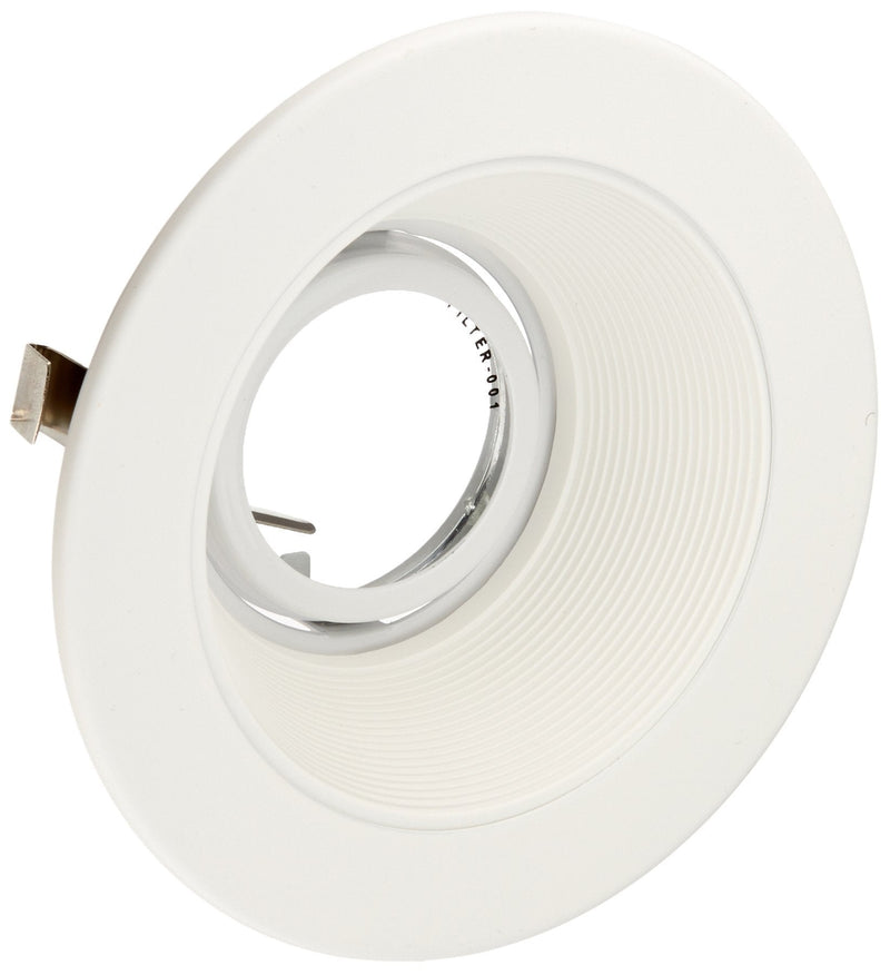 Elco Lighting EL1493W 4" Low Voltage Adjustable Step Baffle Trim,White 1