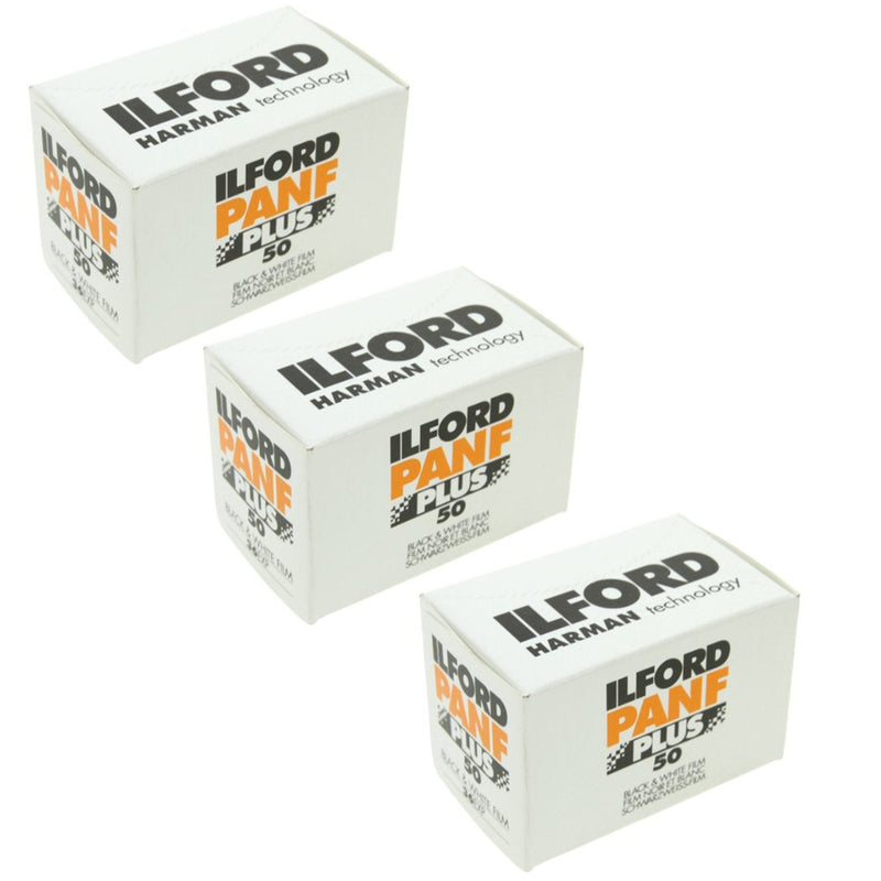 [AUSTRALIA] - 3 Rolls Ilford PANF 50 Film 36 Exp 