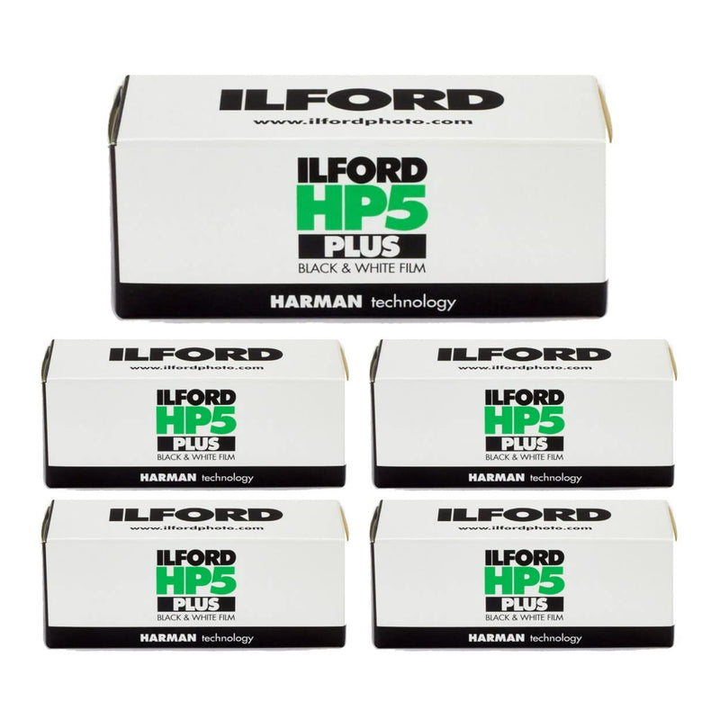 5 Rolls Ilford HP5 400 120 Film