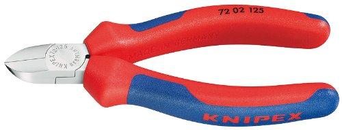 KNIPEX Tools - Diagonal Flush Cutter for Plastics, Multi-Component (7202125)