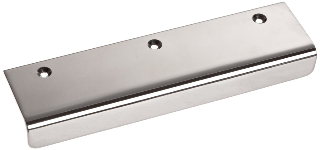 Sugatsune SN 304 Stainless Steel Edge Pull Handle, Mirror Finish, Threaded Holes, Rectangular Grip, 2-9/16" Center To Center, 1-1/2" Projection (Pack of 1) 3 47/64 Inches