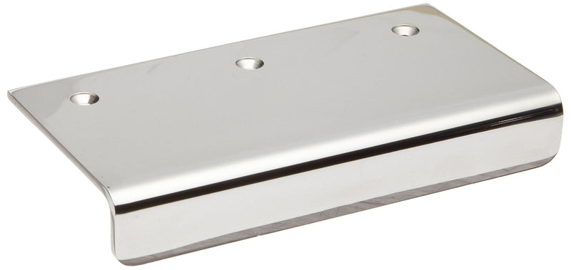 Sugatsune SND 304 Stainless Steel Edge Pull Handle, Mirror Finish, Threaded Holes, Rectangular Grip, 3-35/64" Center To Center, 2-3/8" Projection (Pack of 1) 4 23/32 Inches
