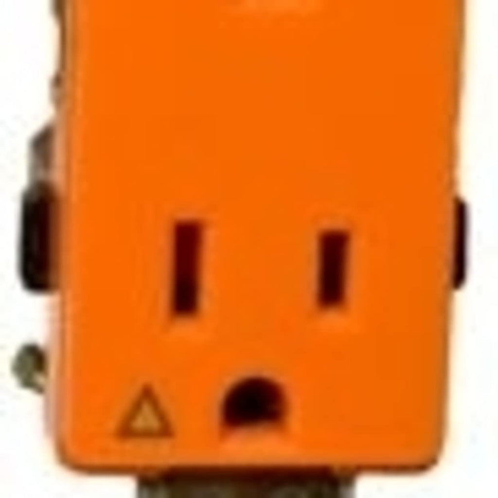Morris 81914 Isolated Ground Decorative Duplex Receptacle, 15 Amp Current, 125V, Orange