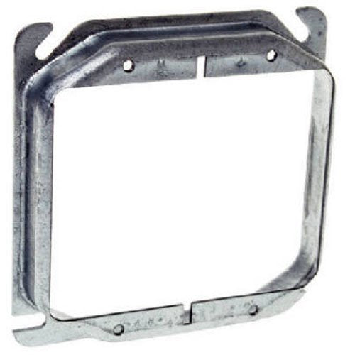 [AUSTRALIA] - Hubbell-Raco 8779 Raised 3/4-Inch, 4-Inch Square Mud-Ring for 2 Devices Steel 