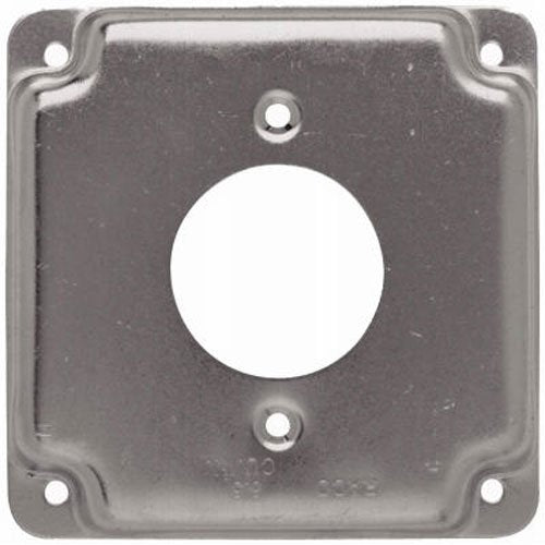 Hubbell-Raco 812C 20A Receptacle 1.594-Inch Diameter 4-Inch Square Exposed Work Cover