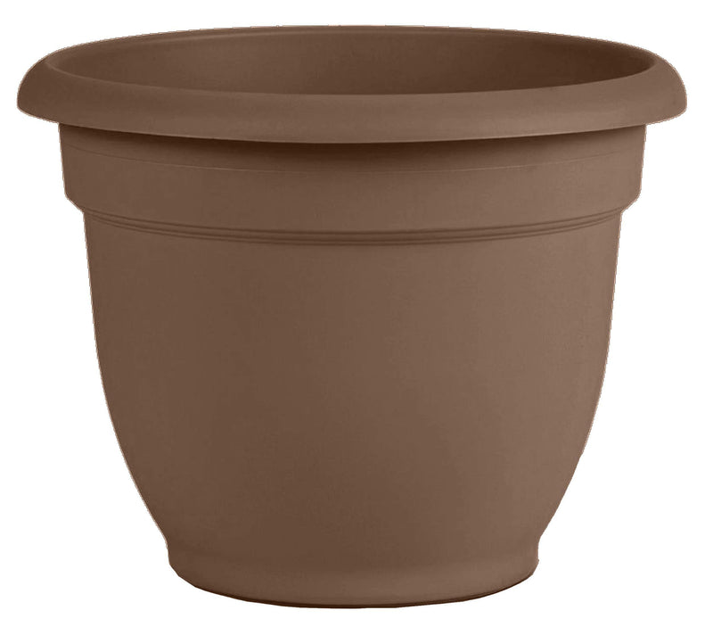 Bloem 20-56306CH Fiskars 6 Inch Ariana Planter with Self-Watering Grid, Chocolate, 6"