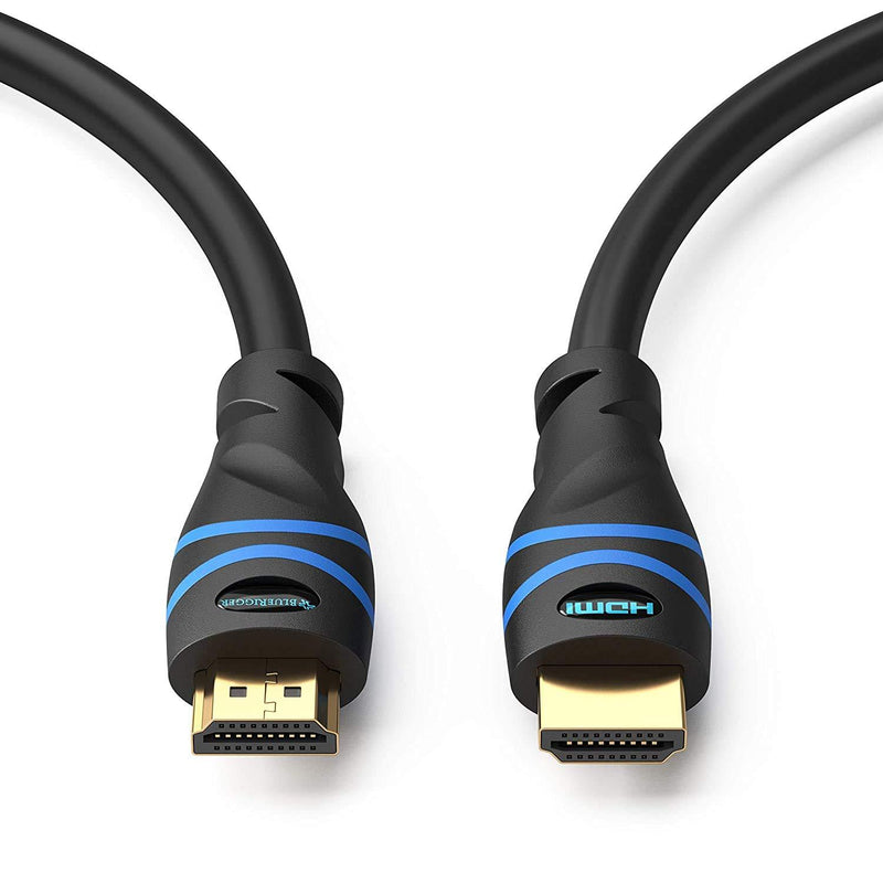 BlueRigger 4K HDMI Cable (15 Feet, Black,4K 60Hz,High Speed, In-Wall CL3 Rated) 15 Feet