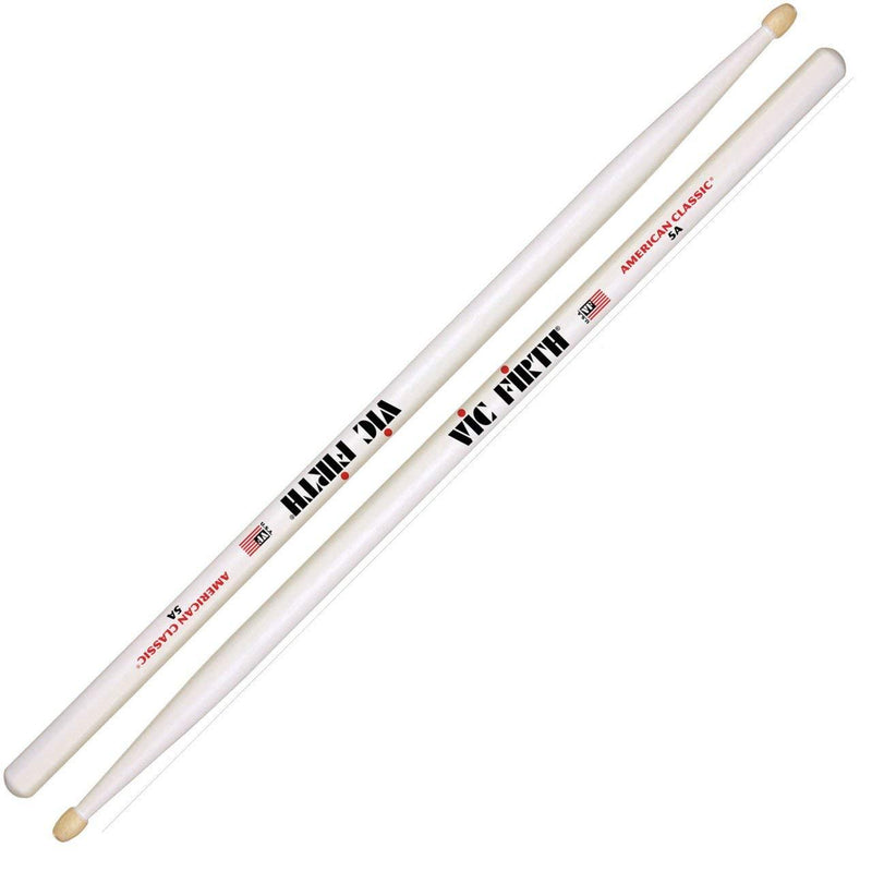 Vic Firth American Classic 5A w/ WHITE FINISH