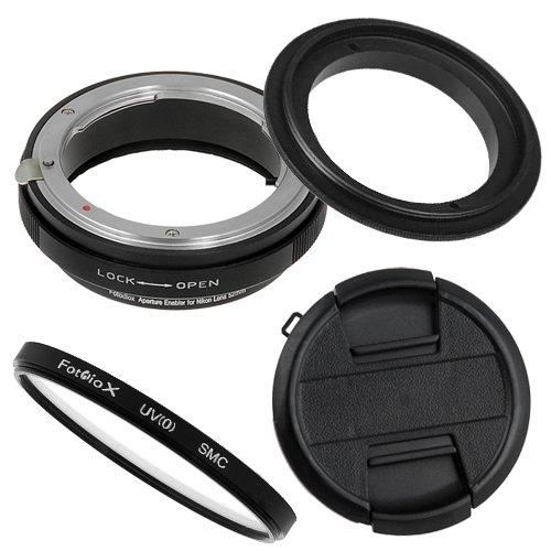 Fotodiox RB2A 58mm Macro Reverse Ring Kit with G and DX Type Lens Aperture Control, 52mm Lens Cap and 52mm UV Protector fits Nikon D1, D1H, D1X, D2H, D2X, D2Hs, D2Xs, D3, D3X, D3s, D4, D100, D200, D300, D300S, D700, D800, D800E, D40, D50, D60, D70, D70...