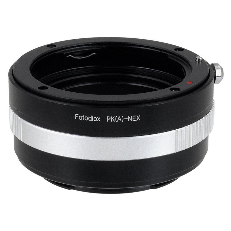 Fotodiox Lens Mount Adapter - Pentax K AF Mount (PKAF) DSLR Lens to Sony Alpha E-Mount Mirrorless Camera Body with Built-in Aperture Control Dial Standard