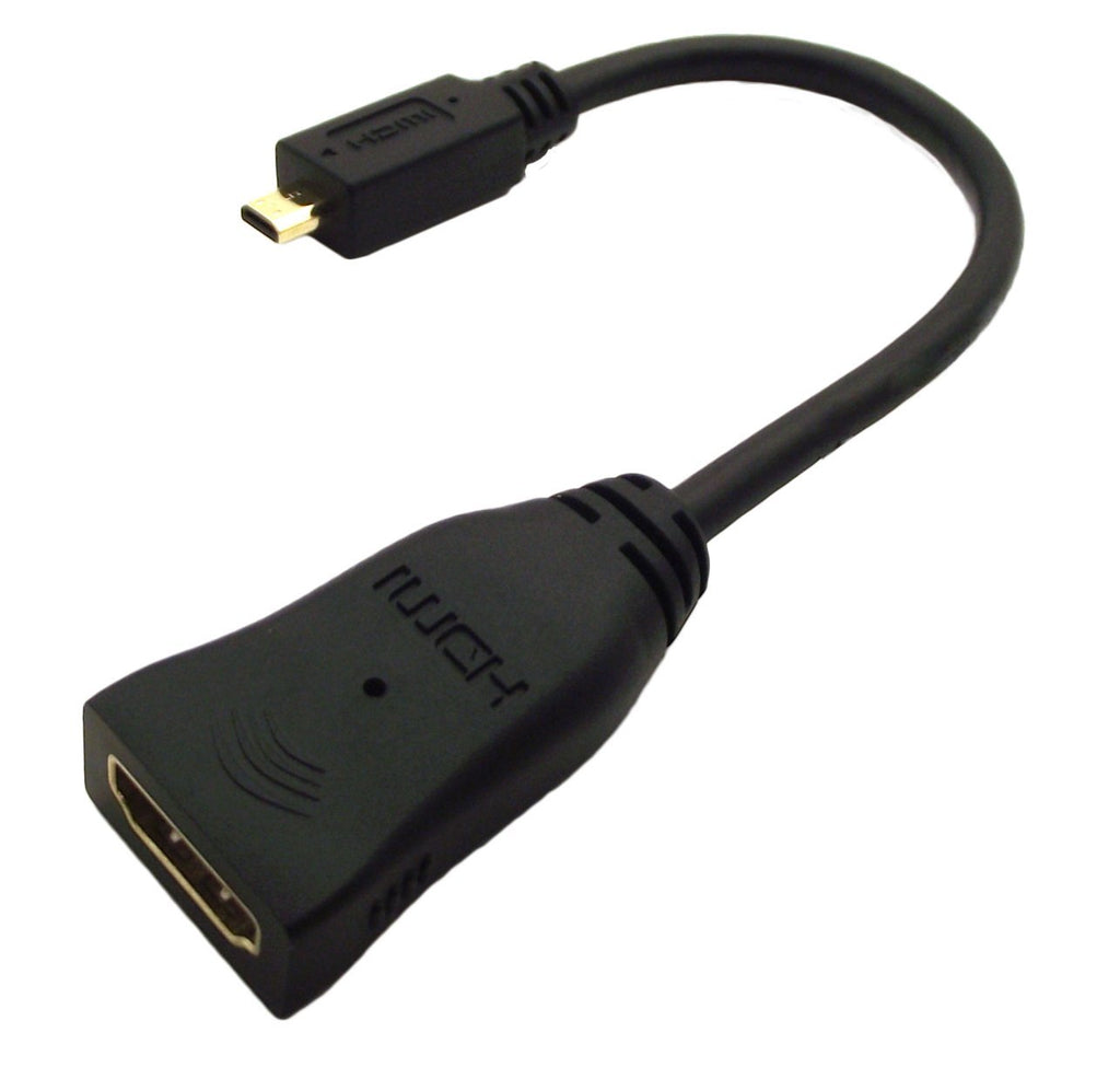 Accell Micro HDMI (HDMI-D Male) to HDMI (Female) Adapter - Resolutions up to 1920x1080 Full HD