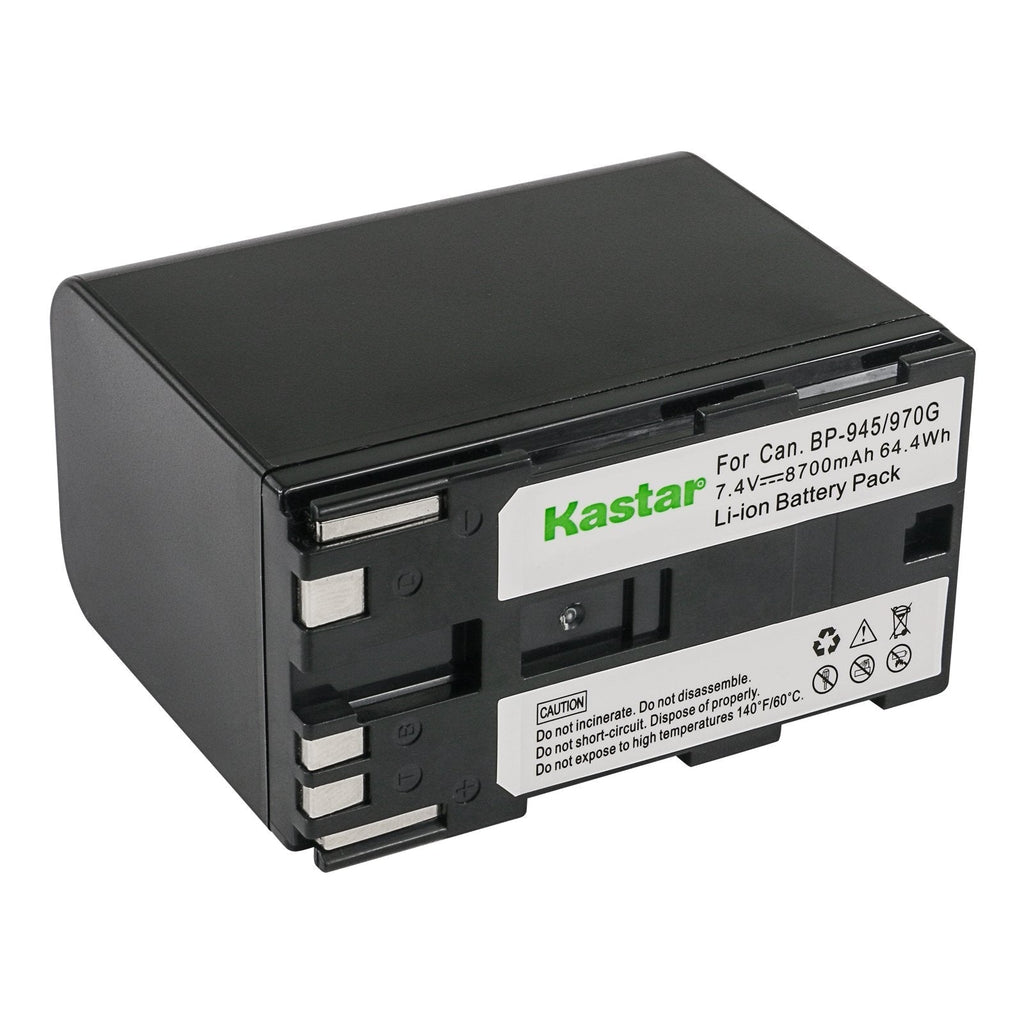 Kastar Battery (1-Pack) for Canon BP-945, BP-950, BP-970, Canon C2, FV1, FV500, Optura, Ultura, Vistura, DM-XL2, DM-MV20, E65AS, ES-8600 Hi8, G2000, GL2, MV200i, UC-V300, V75Hi, XH-G1, XL-H1, XM2, XV3
