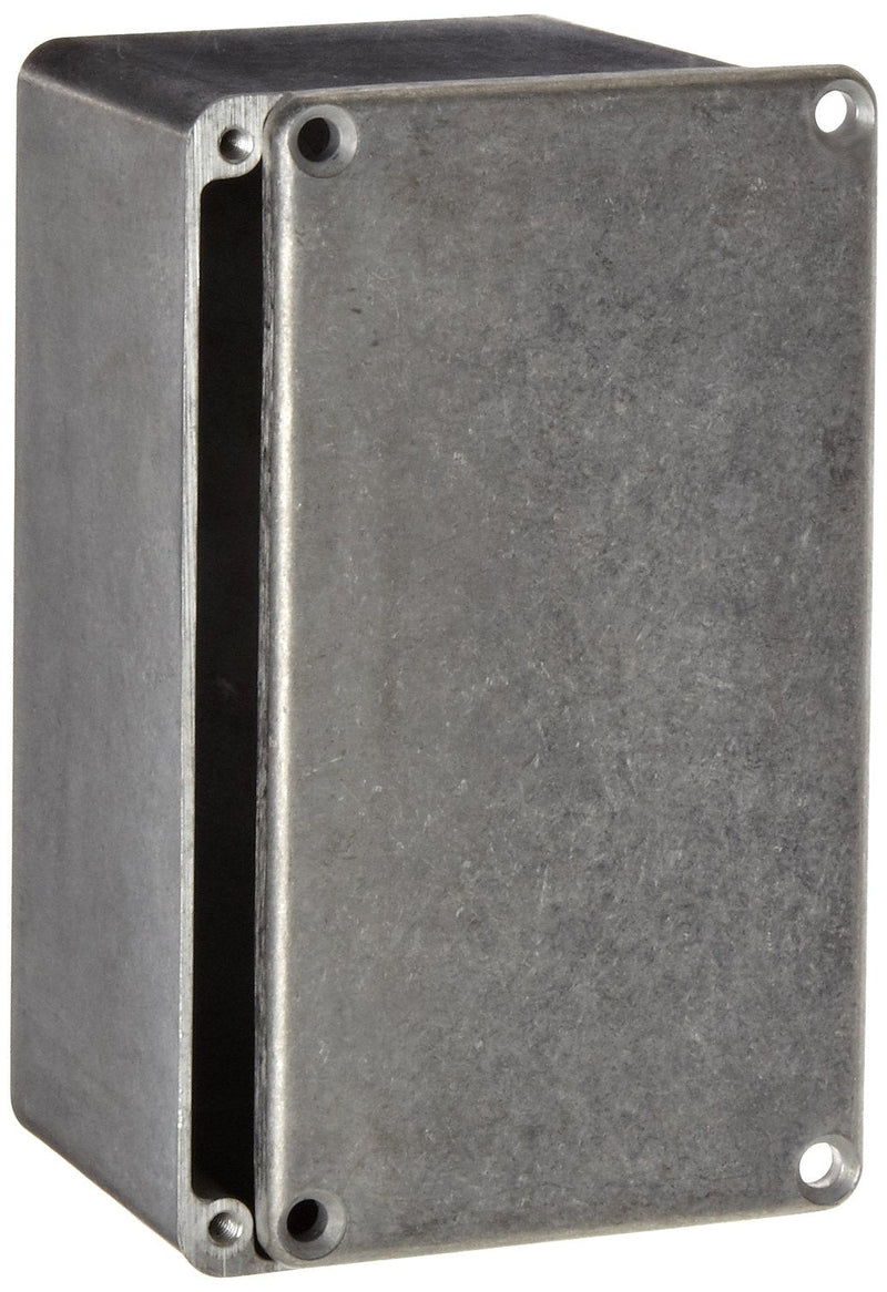 BUD Industries CN-5704 Die Cast Electronic Accessory, Custom Build Extruded Industrial Structure 4.51" L x 2.5" W x 2.22" H, Gray
