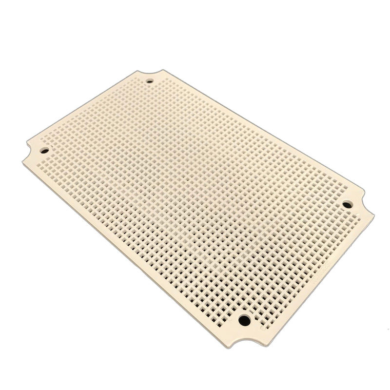 BUD Industries NBX-32916-PL ABS Plastic Internal Panel 10.51" L x 6.69" W x 0.13" H, Natural