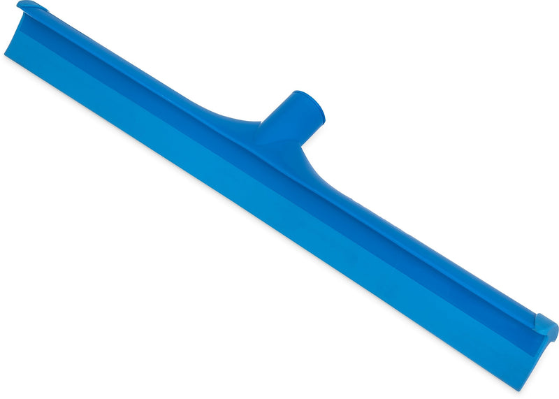 Carlisle 3656714 Solid One-Piece Foam Rubber Head Floor Squeegee, 20" Length, Blue