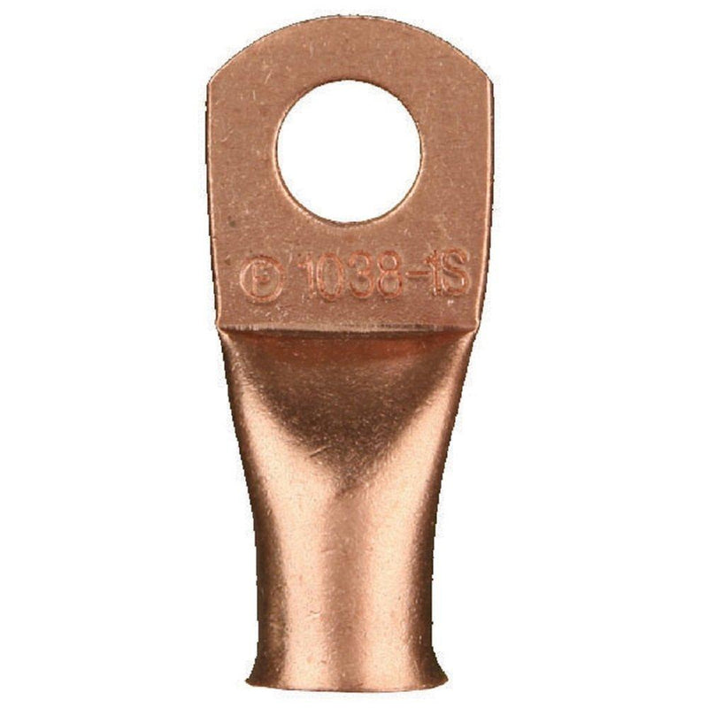 Install Bay Copper Ring Terminal 6 Gauge 1/4 Inch 25 Pack - CUR614 Standard Packaging