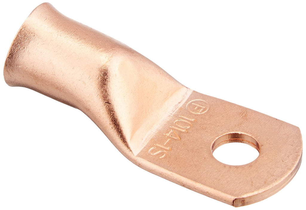 Install Bay Copper Ring Terminal 1/0 Gauge 1/4 Inch 5 Pack - CUR1014 Standard Packaging