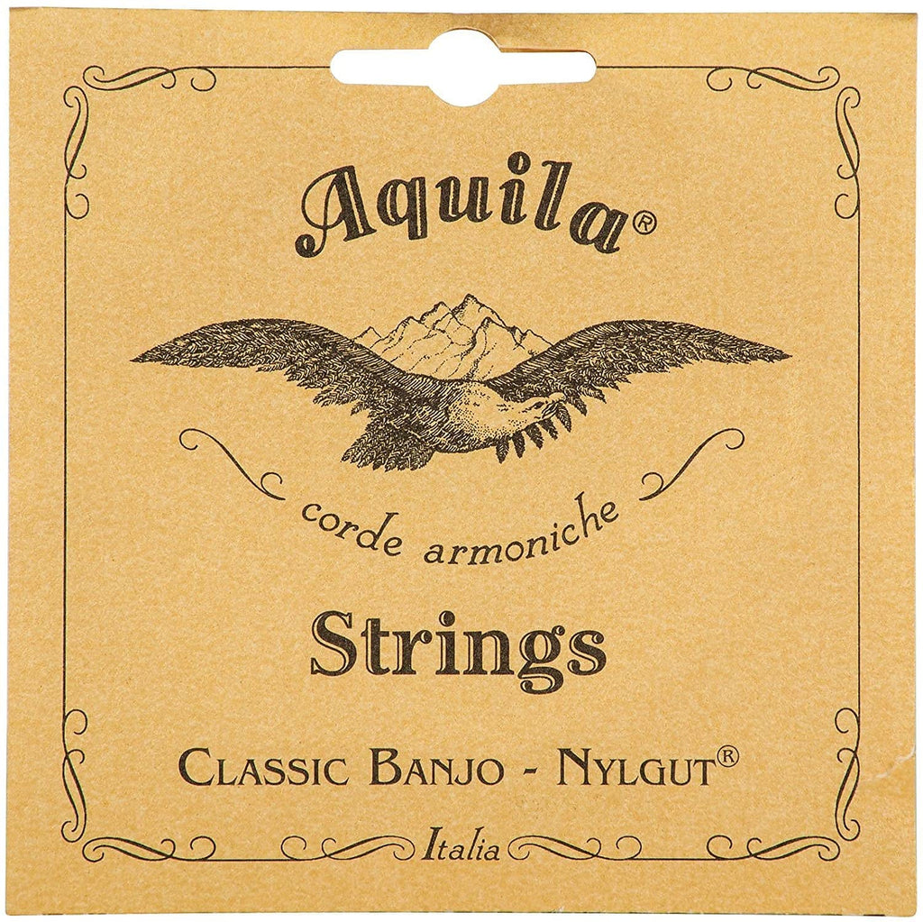 AQUILA Classic Banjo String Set, 6B, Light Tension, All Nylgut