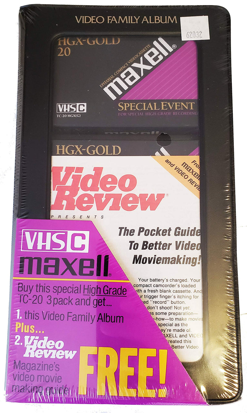 Maxell VHS-C 3 Pack HGX-Gold TC-20's