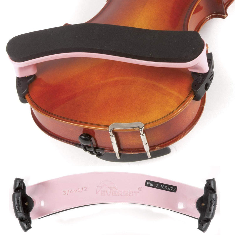 Everest 3/4-1/2 Violin ES Light Pink Shoulder Rest