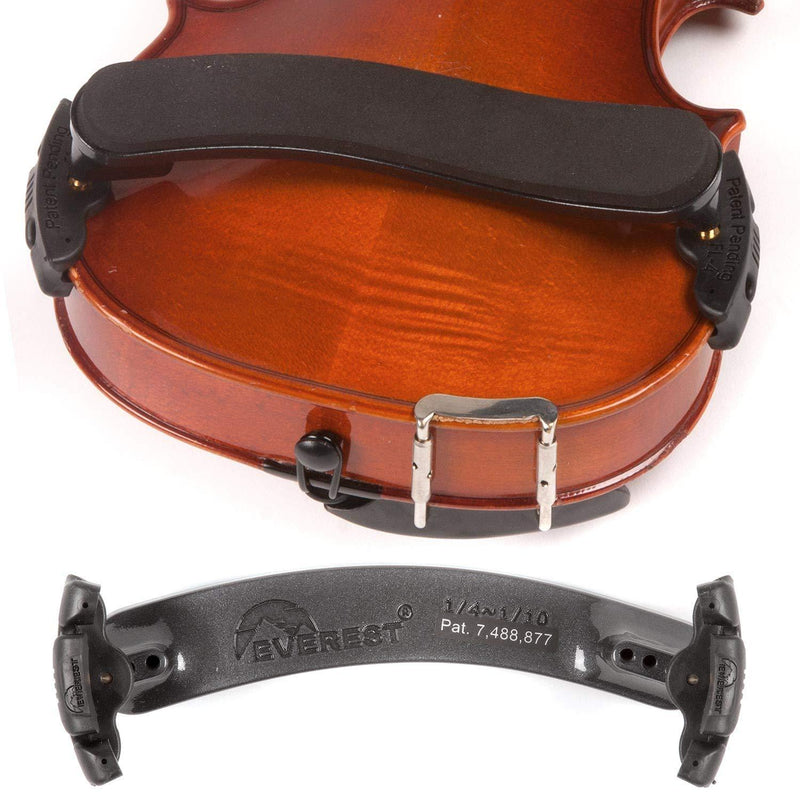 Everest 1/4-1/10 Violin ES Black Shoulder Rest