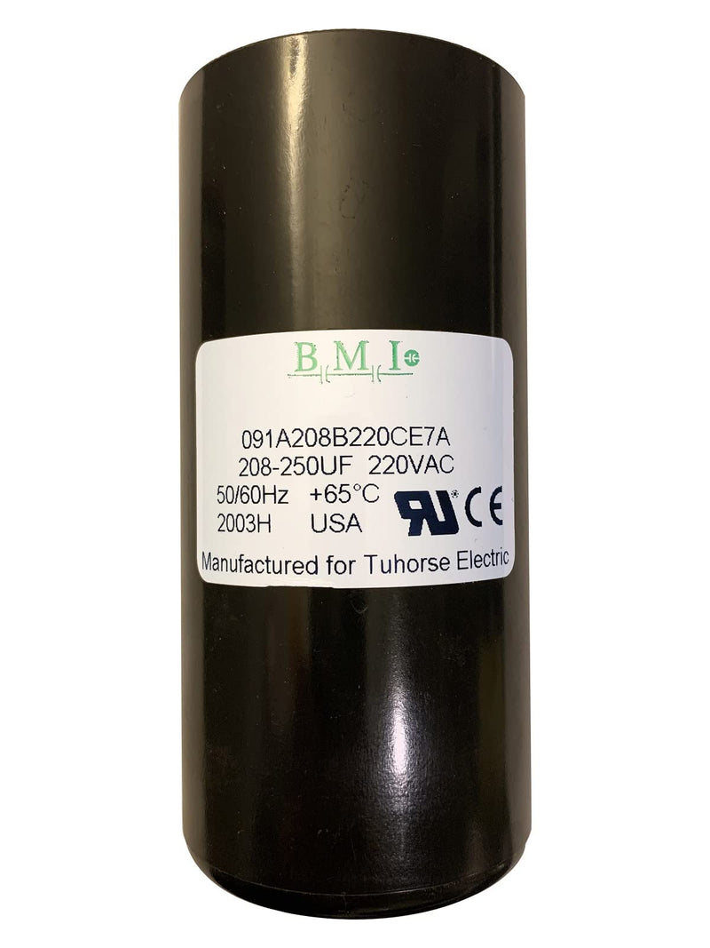 208-250 MFD (uF) 3 HP Well Pump Control Box Motor Start Capacitor, Replacement for Franklin 275463111, 2823028110, 2823028310 TCB30M230 Made in USA by BMI