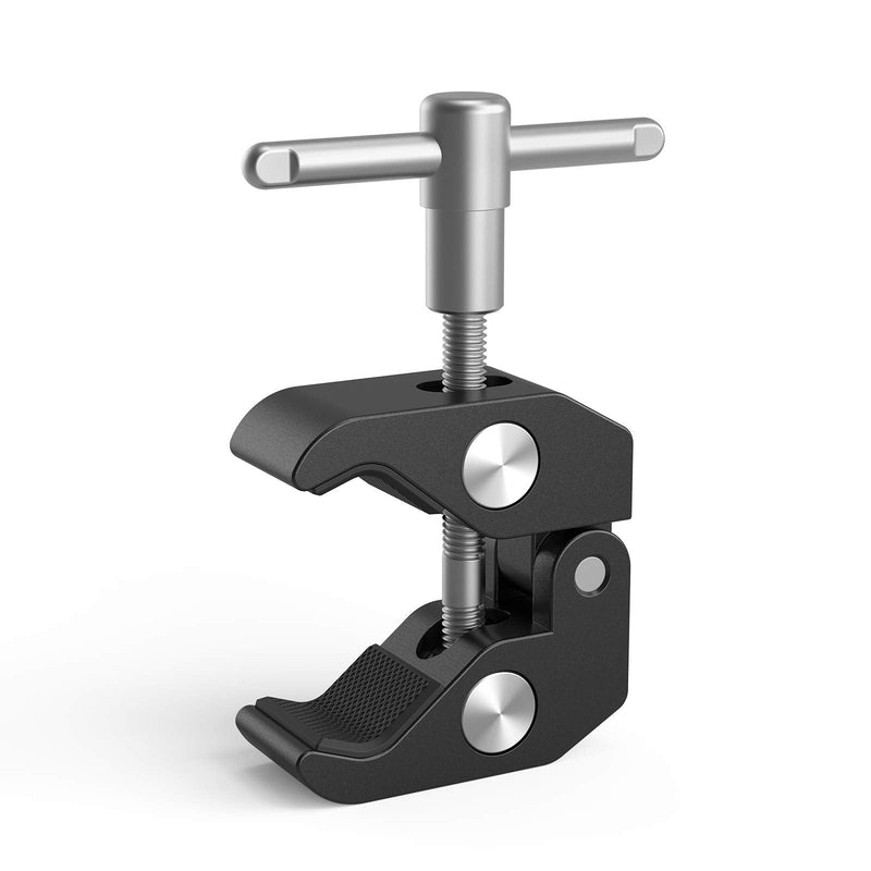 SMALLRIG Super Clamp with 1/4 and 3/8 Thread for Cameras, Lights, Umbrellas, Hooks, Shelves, Plate Glass, Cross Bars, etc - 735