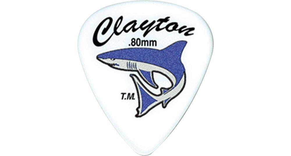 Clayton Sand Shark Acetal Grip Guitar Pick 6-Pack .80 mm
