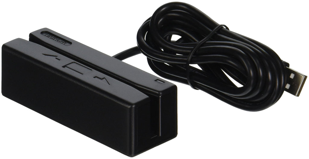 unitech MS246 MS246 Magnetic Stripe Reader, Triple Track, USB (Keyboard Emulation/HID Mode), No Data Editing Capability, Black