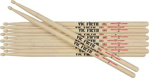 Vic Firth 6-Pair American Classic Hickory Drum Sticks Wood 7A