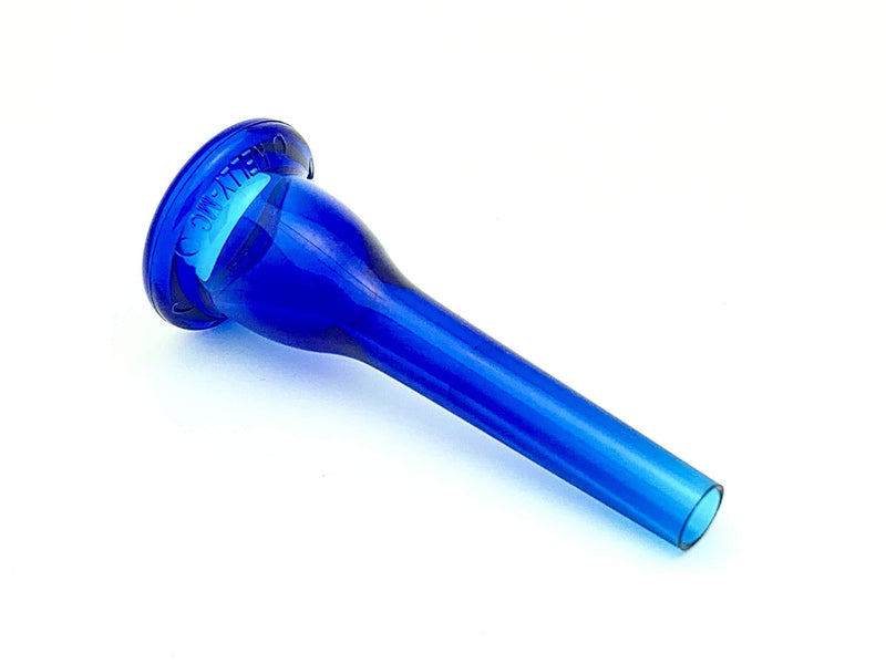 KELLY-MC - Medium-Cup French Horn Lexan-Mouthpiece - Crystal-Blue