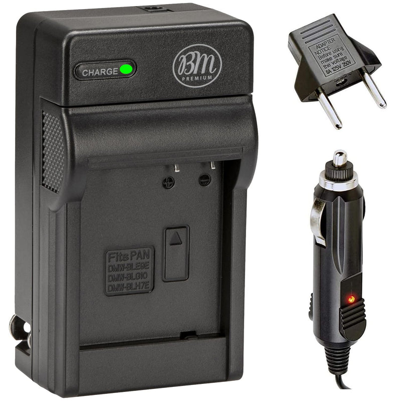 BM Premium DMW-BLH7 Battery Charger for Panasonic Lumix DC-GX850, DMC-LX10, DMC-LX15, DMC-GM1, DMC-GM1K, DMC-GM1KA, DMC-GM1KS, DMC-GM5, DMC-GM5KK Digital Camera