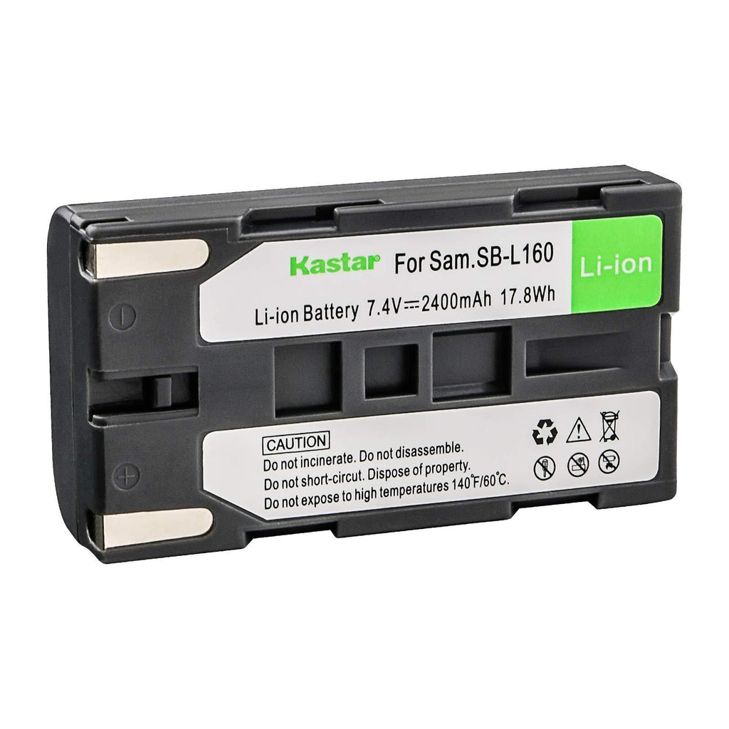 Kastar SB-L160 Battery for Samsung SC-L520, SC-L530, SC-L550, SC-L600, SC-L610, SC-L630, SC-L650, SC-L700, SC-L710, SC-L750, SC-L770, SC-L810, SC-L860, SC-L870, SC-L901, SC-L903, SC-L906, Camcorders