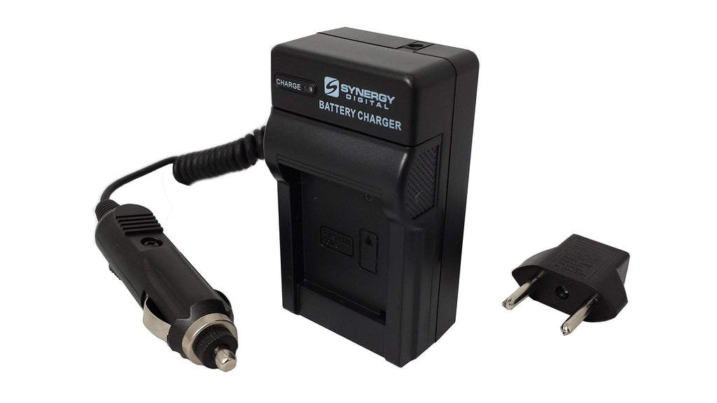 Mini Battery Charger Kit for the Panasonic DMW-BCK7 Batteries - with fold-in wall plug, car & EU adapters