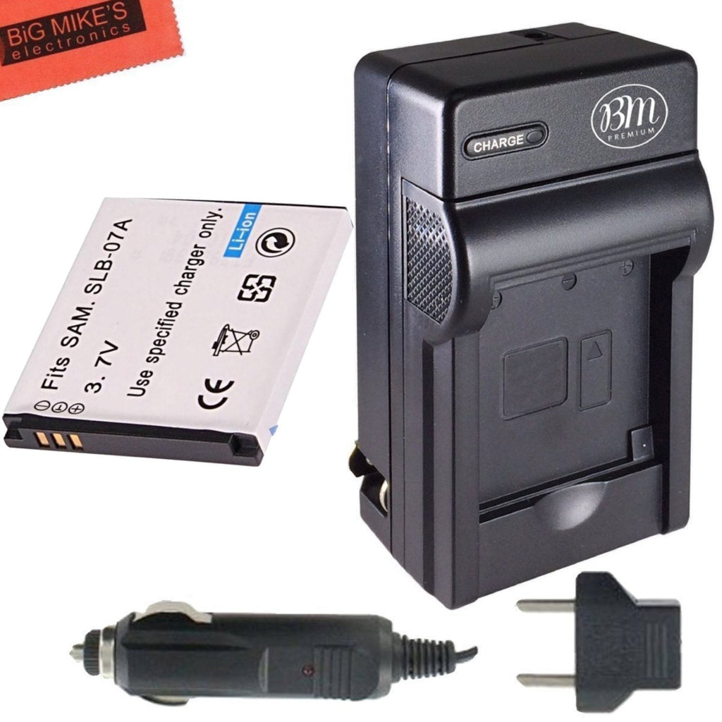 SLB-07A Battery and Battery Charger for Samsung PL150 ST45 ST50 ST550 TL220 Digital Camera + More!!