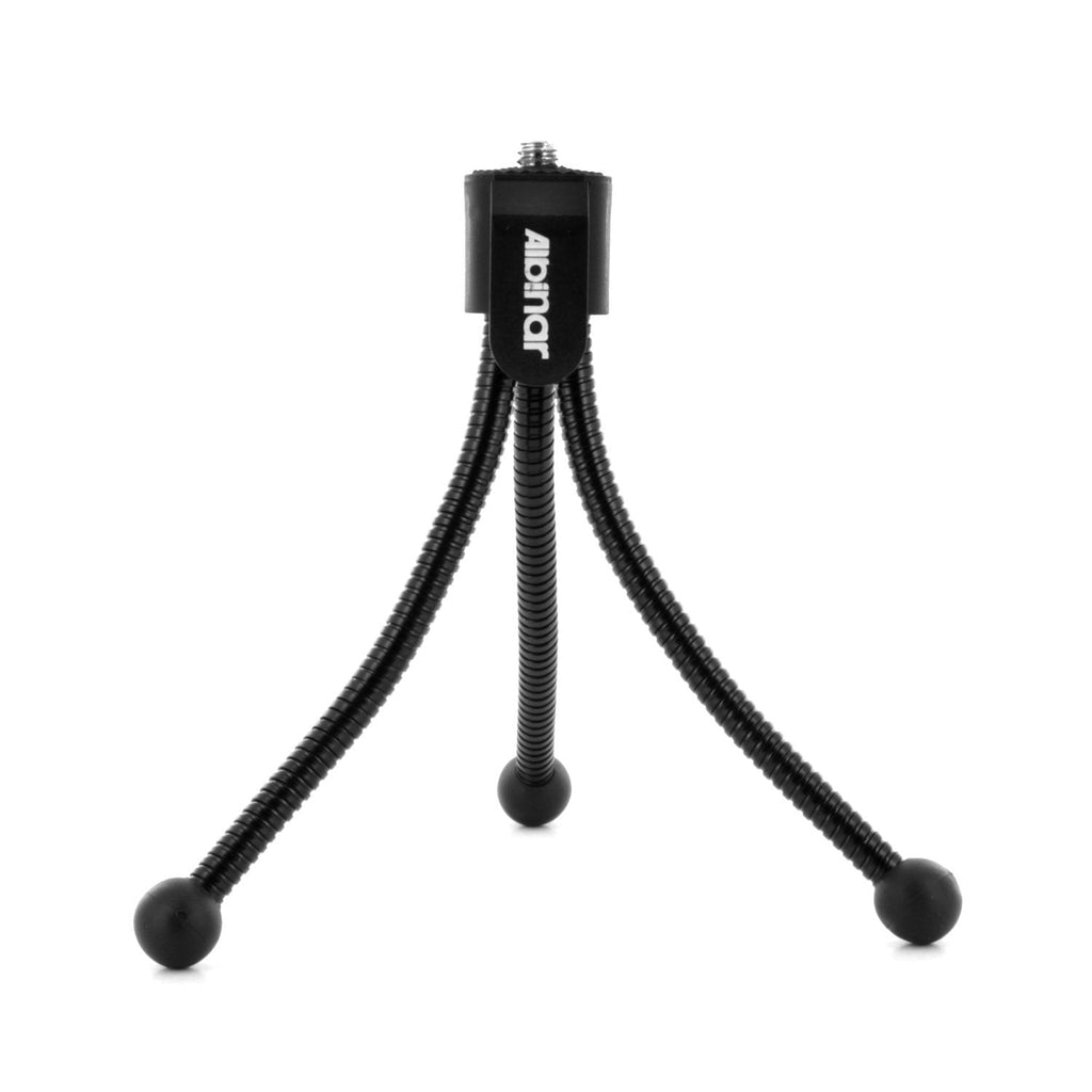 Albinar Mini Flexible Tabletop Travel Pocket Size Tripod with Spider Legs for Compact Digital Cameras and Camcorders