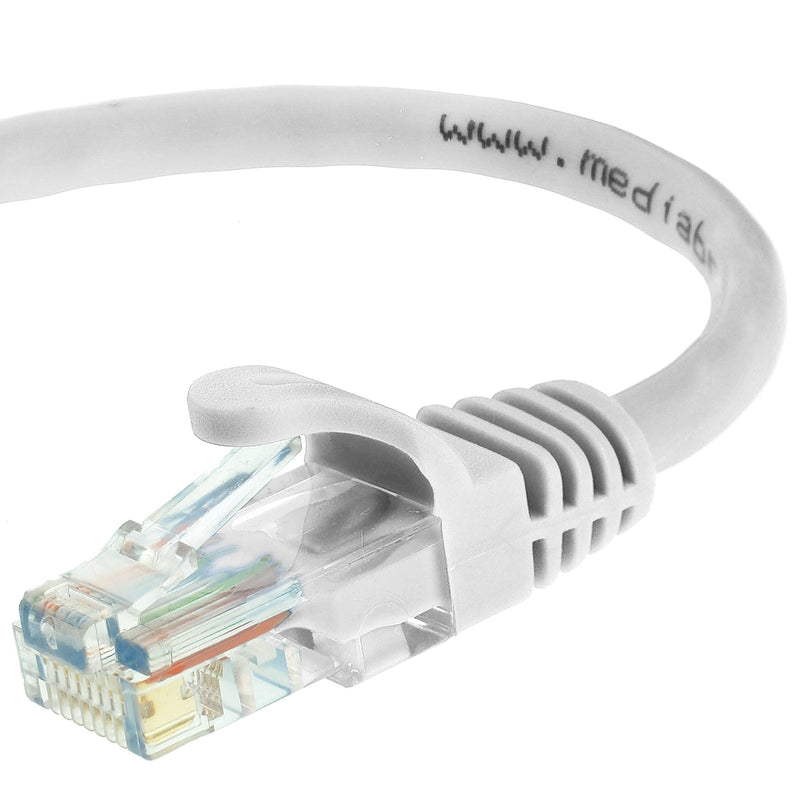Mediabridge Ethernet Cable (10 Feet) - Supports Cat6 / Cat5e / Cat5 Standards, 550MHz, 10Gbps - RJ45 Computer Networking Cord (Part# 31-299-10B) 10FT White
