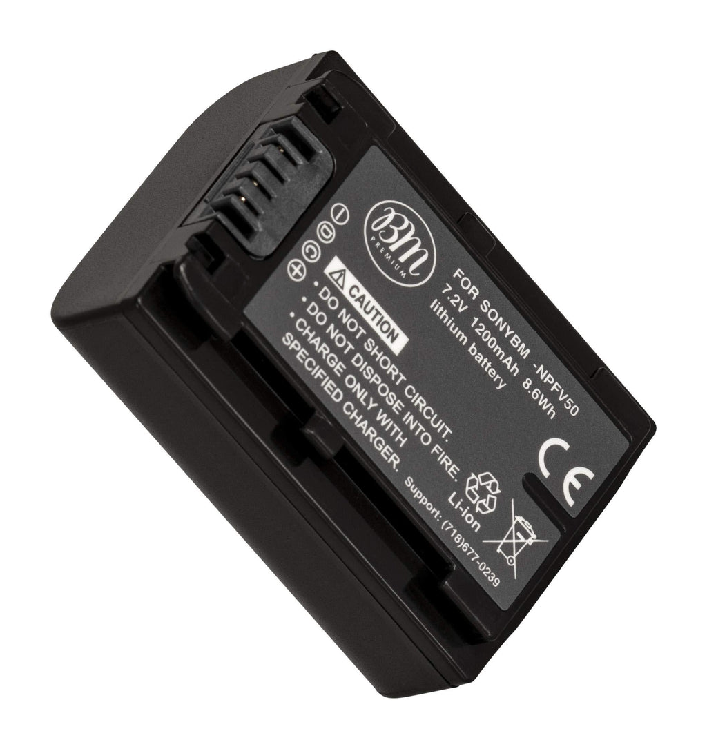 BM Premium NP-FV50 Battery for Sony DCR-SX45 DCR-SX65 DCR-SX83 DCR-SX85 HDR-CX105 HDR-CX110 HDR-CX115 HDR-CX130 HDR-CX150 HDR-CX155 HDR-CX160 HDR-CX300 HDR-CX305 HDR-CX350V HDR-CX360 HDR-CX520V HDR-CX550V HDR-CX560 HDR-CX700 HDR-PJ10 HDR-PJ30 HDR-PJ50 ...