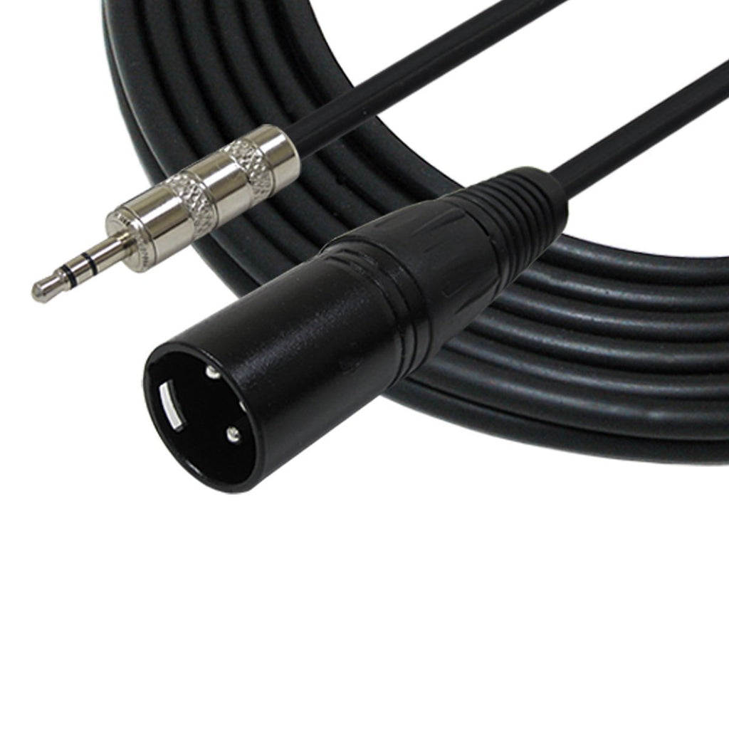 [AUSTRALIA] - GLS Audio 6ft Cable 1/8" TRS Stereo to XLR Male - 6' Cables 3.5mm (Mini) to XLR-M Cord for iPhone, iPod, Computer, and More - Single 