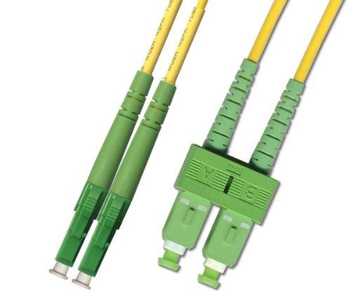 2M - Singlemode Duplex Fiber Optic Cable (9/125) - LC/APC to SC/APC 2M