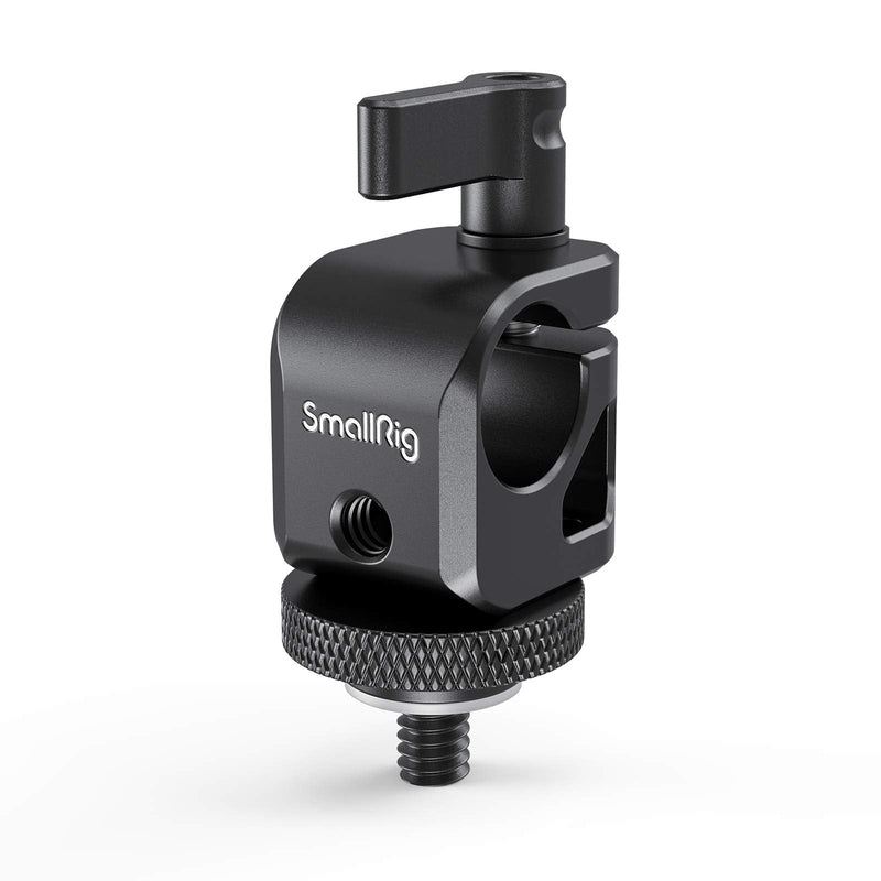 SMALLRIG 15mm Rod Clamp Rail Connector with 1/4" Thread Hole to Attach Camera Microphones/Sound Recorders/Lighting Equipment - 860