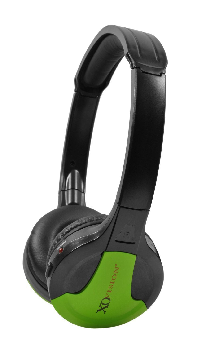 XO Vision Universal IR Headphones - In-Car Wireless Foldable Headphones, DVD Player, In-Car System, Custom Fit, Wireless Entertainment, Green (IR630G) IR630 Single