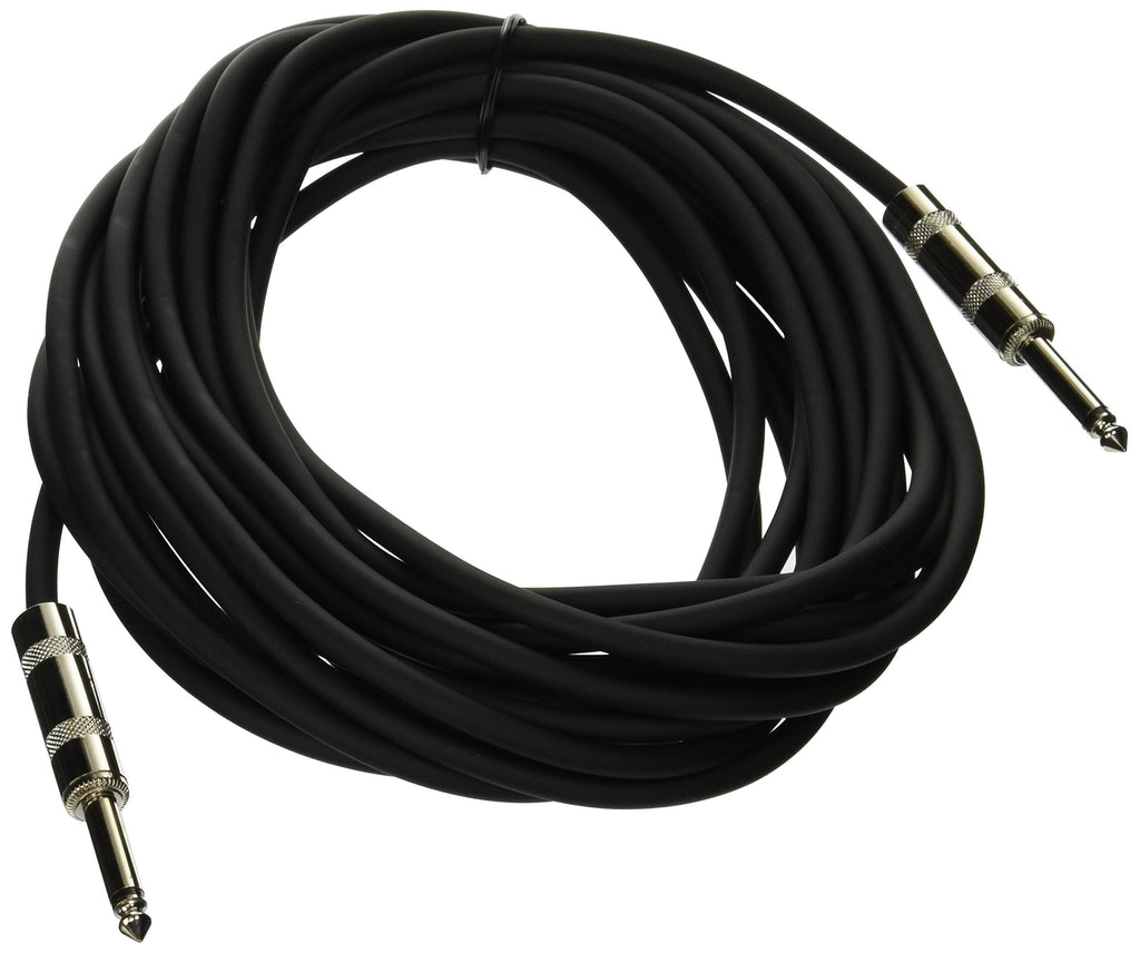 Seismic Audio - SASTSX-25 - 25 Foot TS 1/4" Guitar, Instrument, or Patch Cable Black