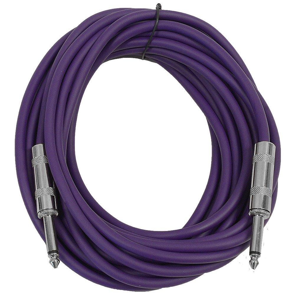 [AUSTRALIA] - Seismic Audio - SASTSX-25 - 25 Foot TS 1/4" Guitar, Instrument, or Patch Cable Purple 